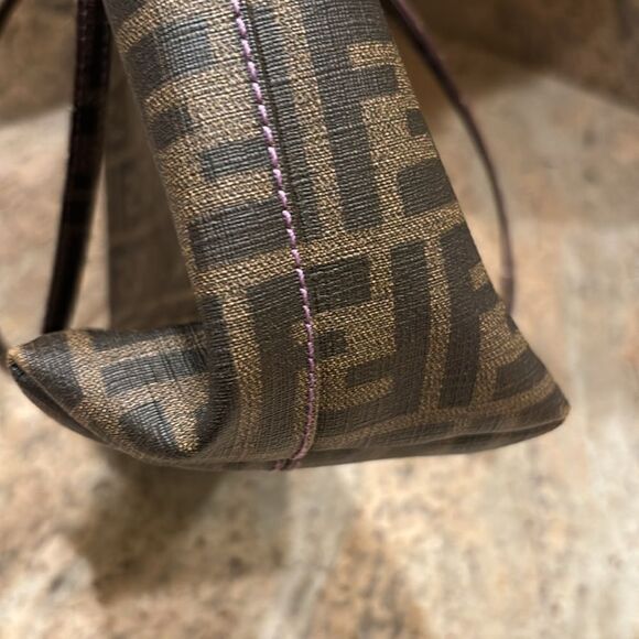 Fendi Roll Tote Zucca Coated Canvas Bag - Picture 8 of 16